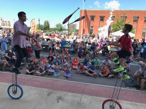 Circus performers