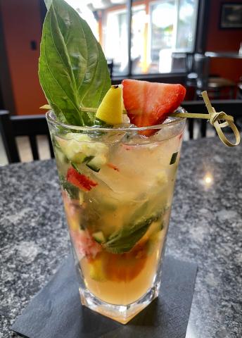 photo of drink on bar counter