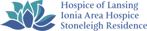 Lansing Hospice logo in shades of blue