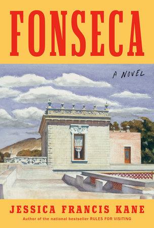 book cover showing the top of a pueblo style house. There is an open window looking into a room, with a curtain hanging loosely in front of it.
