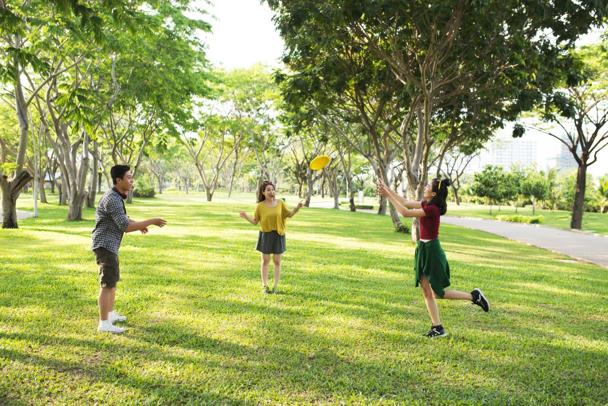 kids playing outside