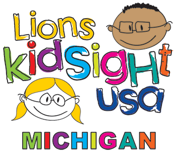 Lions Kidsight USA Michigan with illustrations of young boy and girl