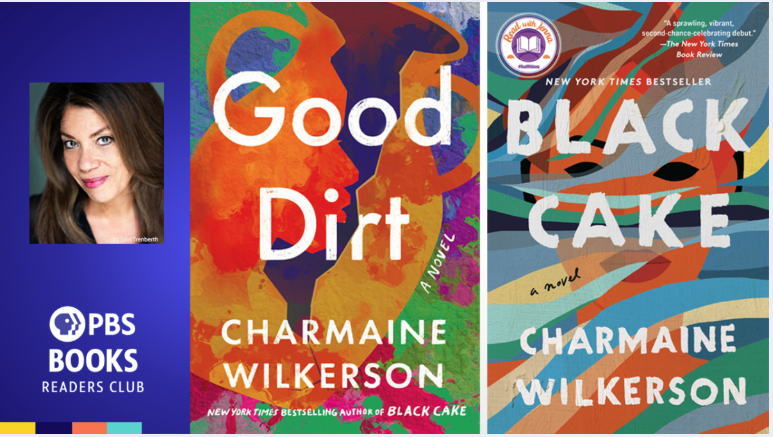PBS Readers Club Charmaine Wilkerson author photo with book covers.