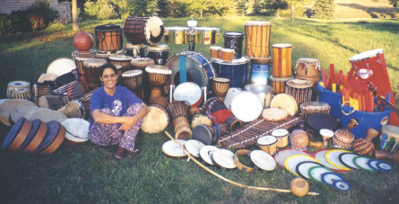 Lori fithian with drums