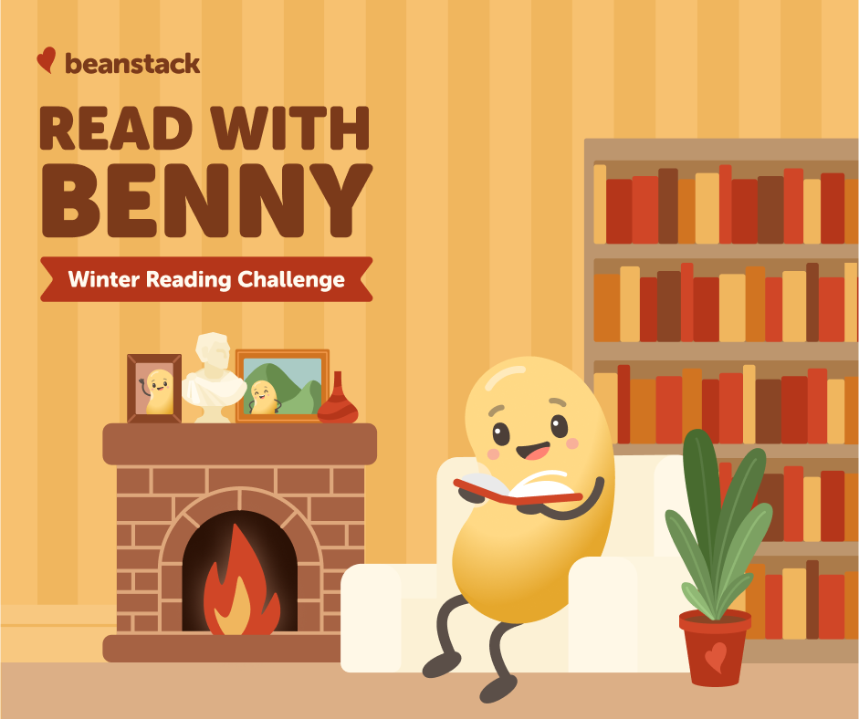 Beanstack read with benny winter reading challenge